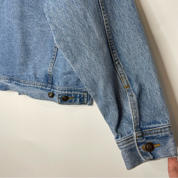 Vintage 90's EXP Jeans By Express Blue Denim Trucker Jacket - Picture 7 of 10